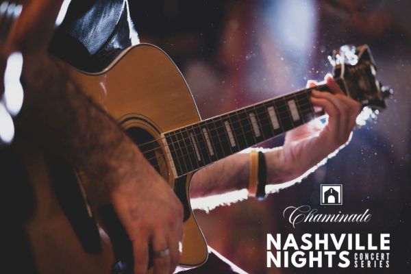 A person is playing an acoustic guitar, with text "Nashville Nights Concert Series" on the image.